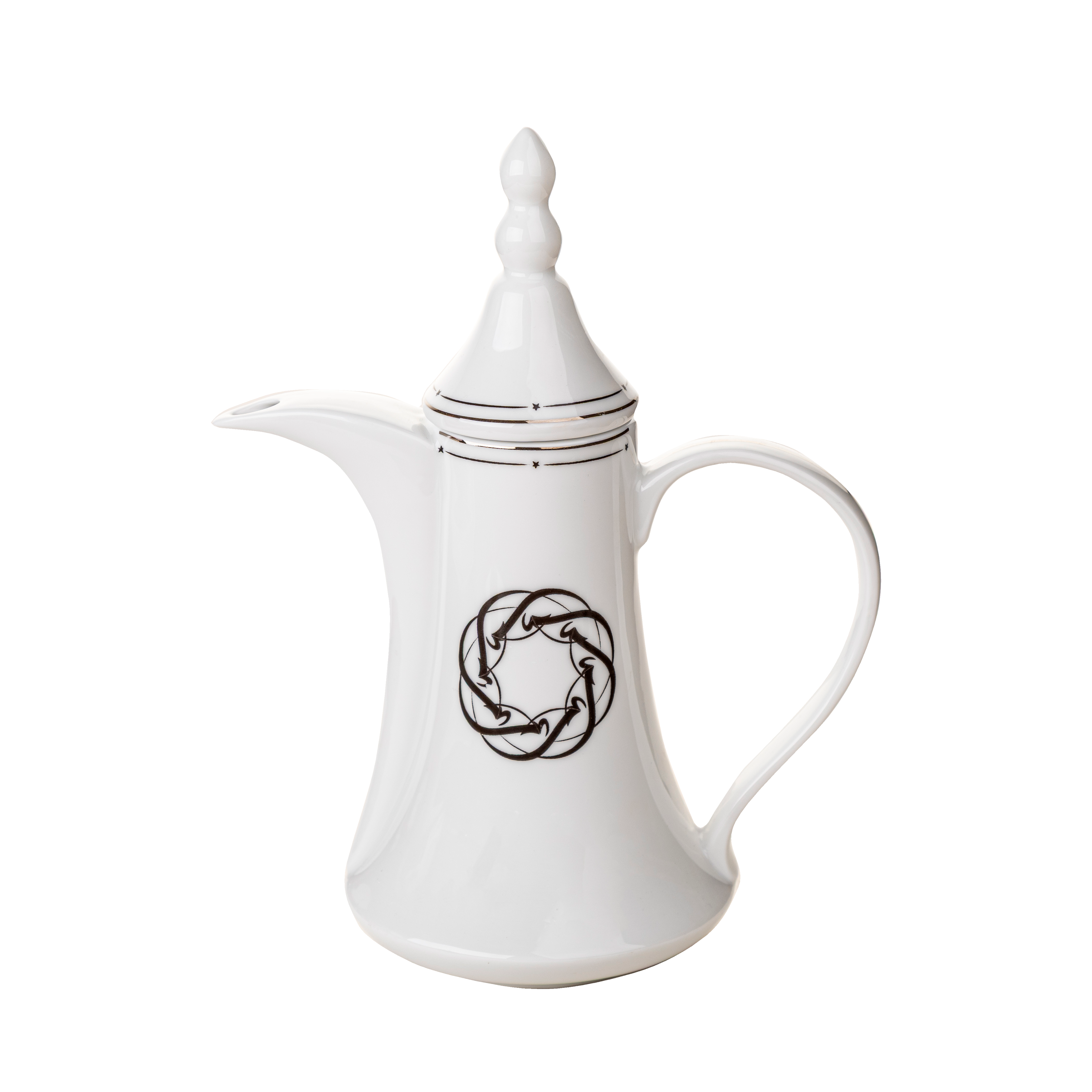 Letters coffee set - 14 pieces - Fathy Mahmoud Porcelain 