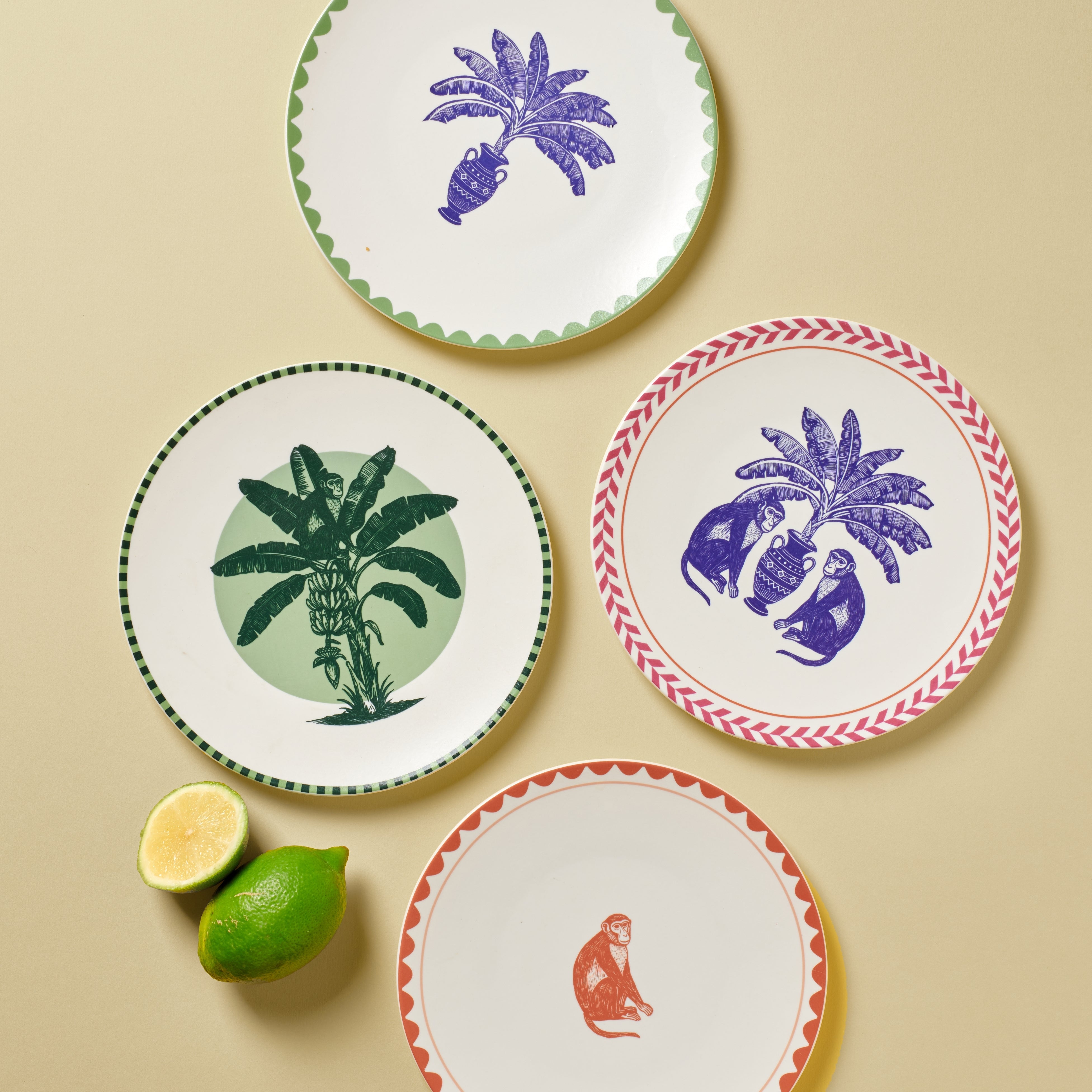 Monkey Business - 4 Pieces - Fathy Mahmoud Porcelain 