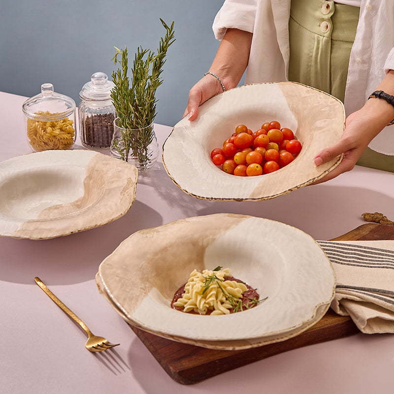 Pasta Cream - 6 Pcs - Fathy Mahmoud Porcelain 