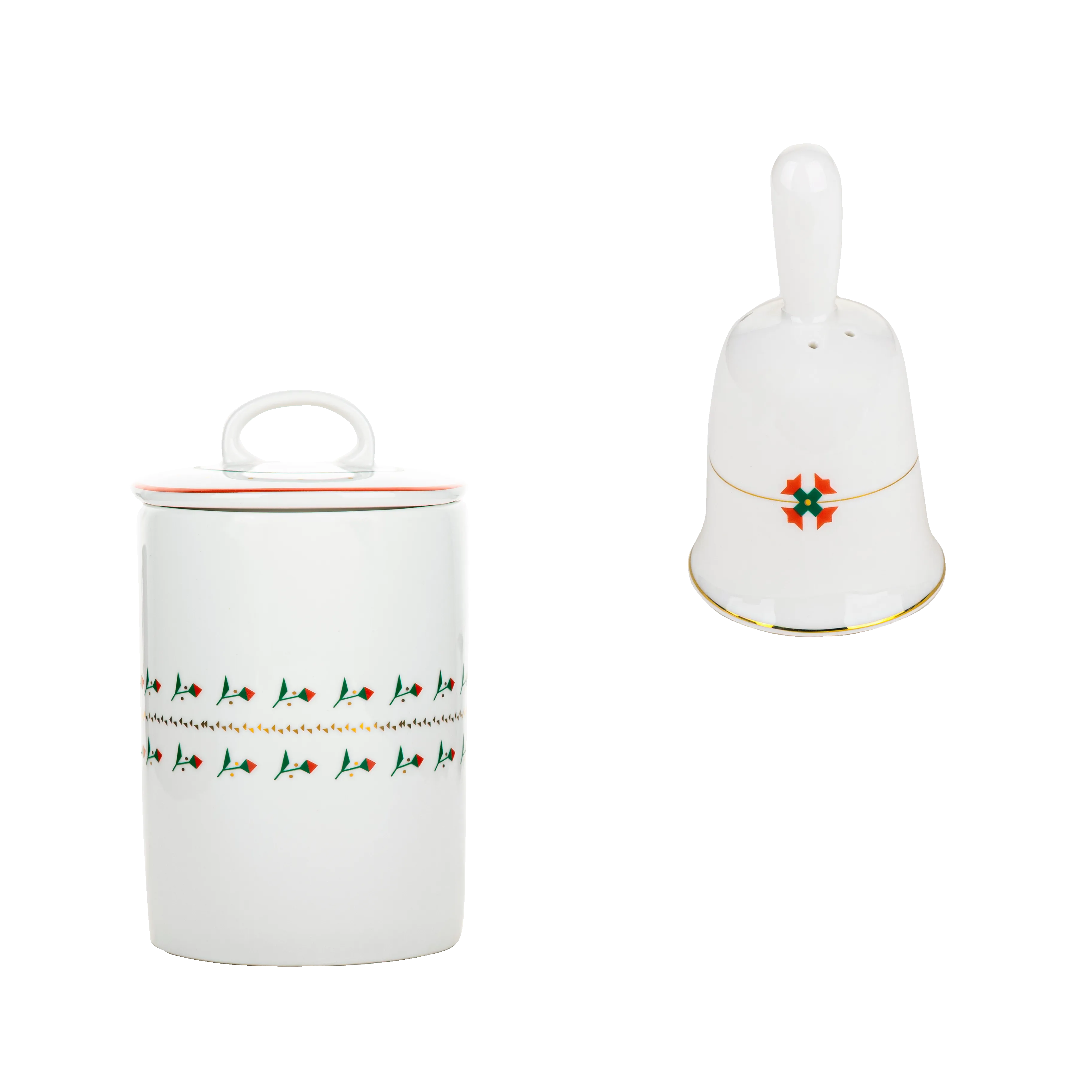 Poinsettia lights gift set