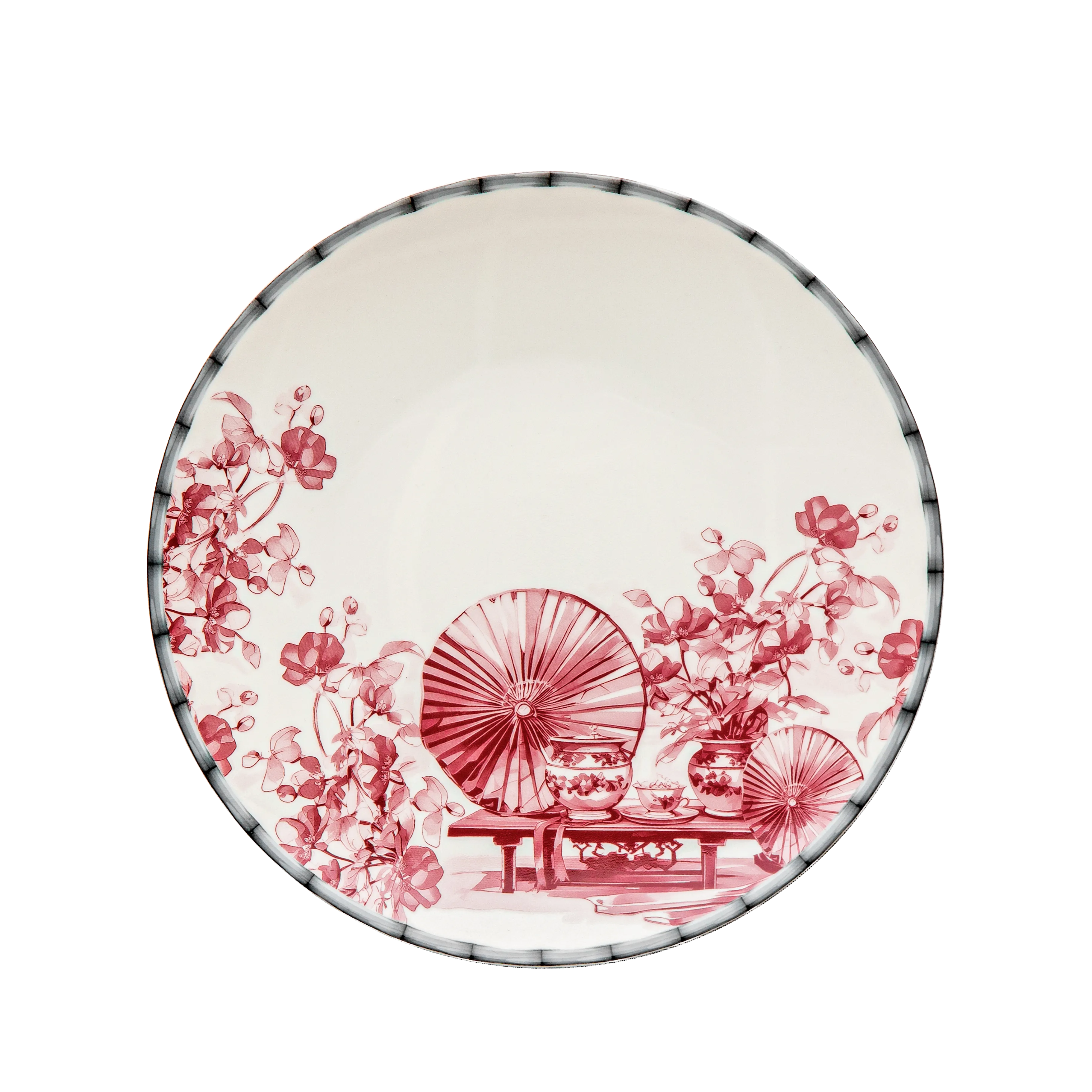 Red Bamboo - 24 Pc - Fathy Mahmoud Porcelain 