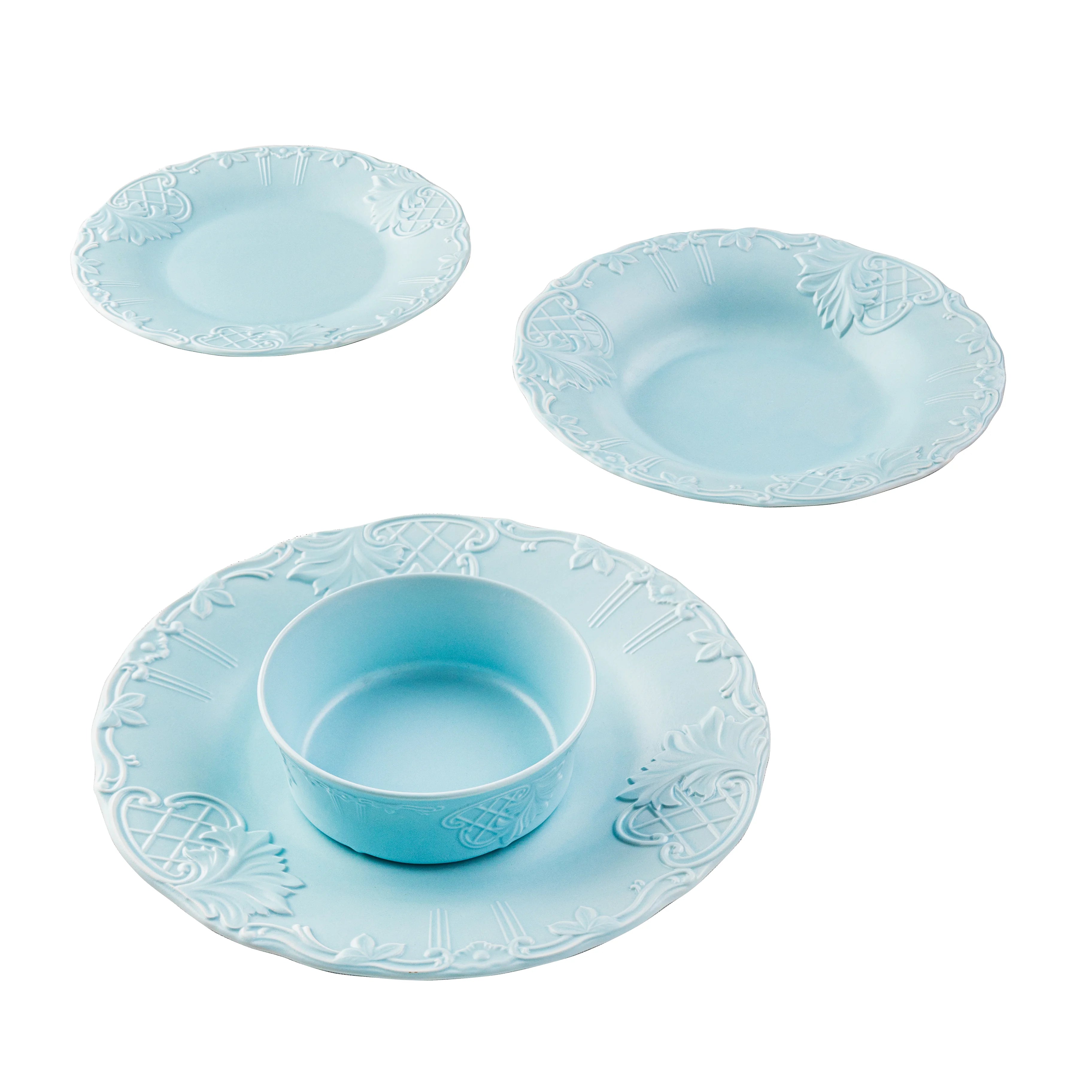 Rosenheim Baby Blue - 24 Pc - Fathy Mahmoud Porcelain 