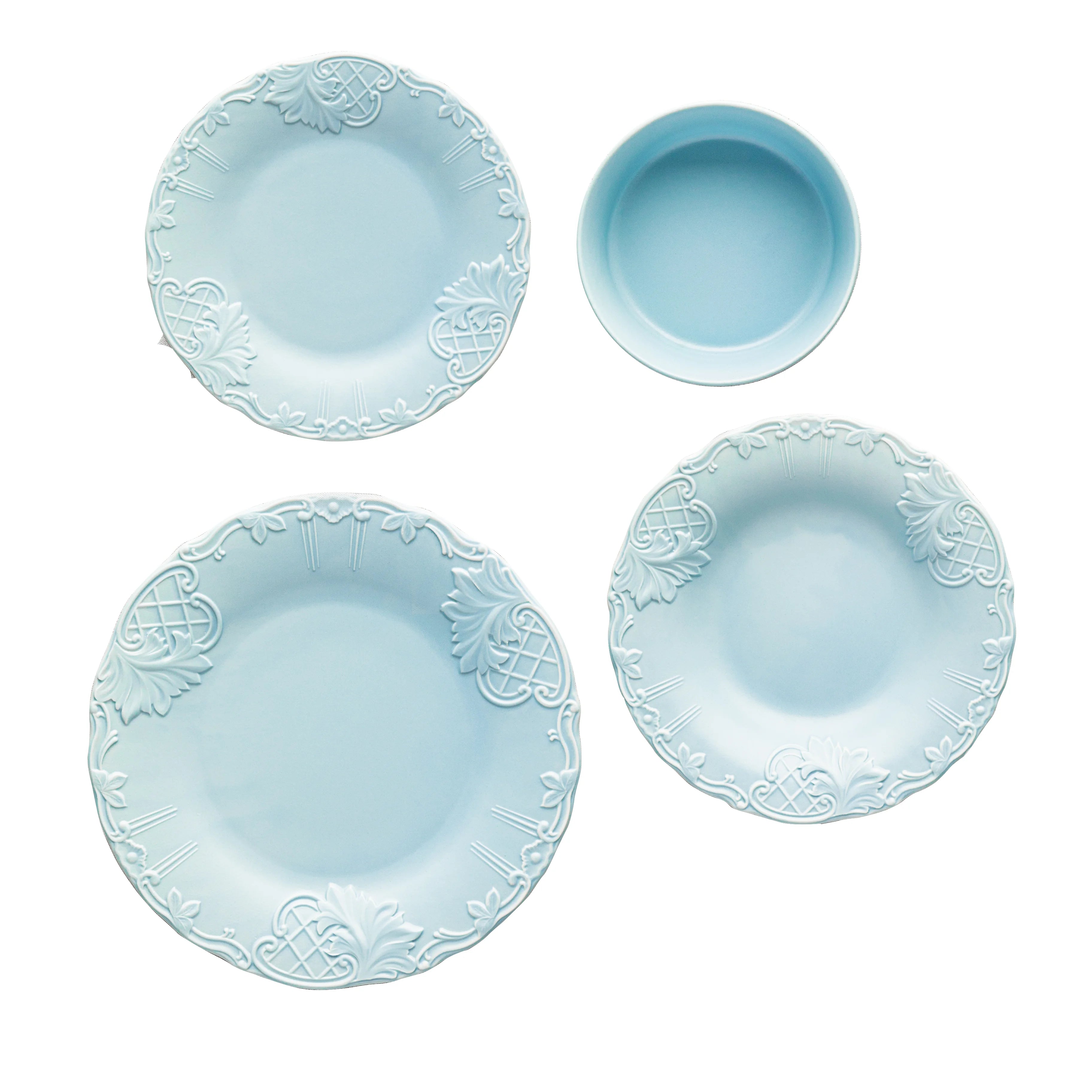 Rosenheim Baby Blue - 24 Pc - Fathy Mahmoud Porcelain 