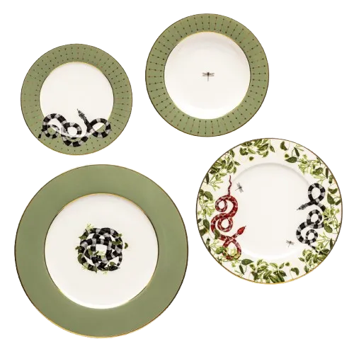 Serpentine - 19 Pieces - Fathy Mahmoud Porcelain 
