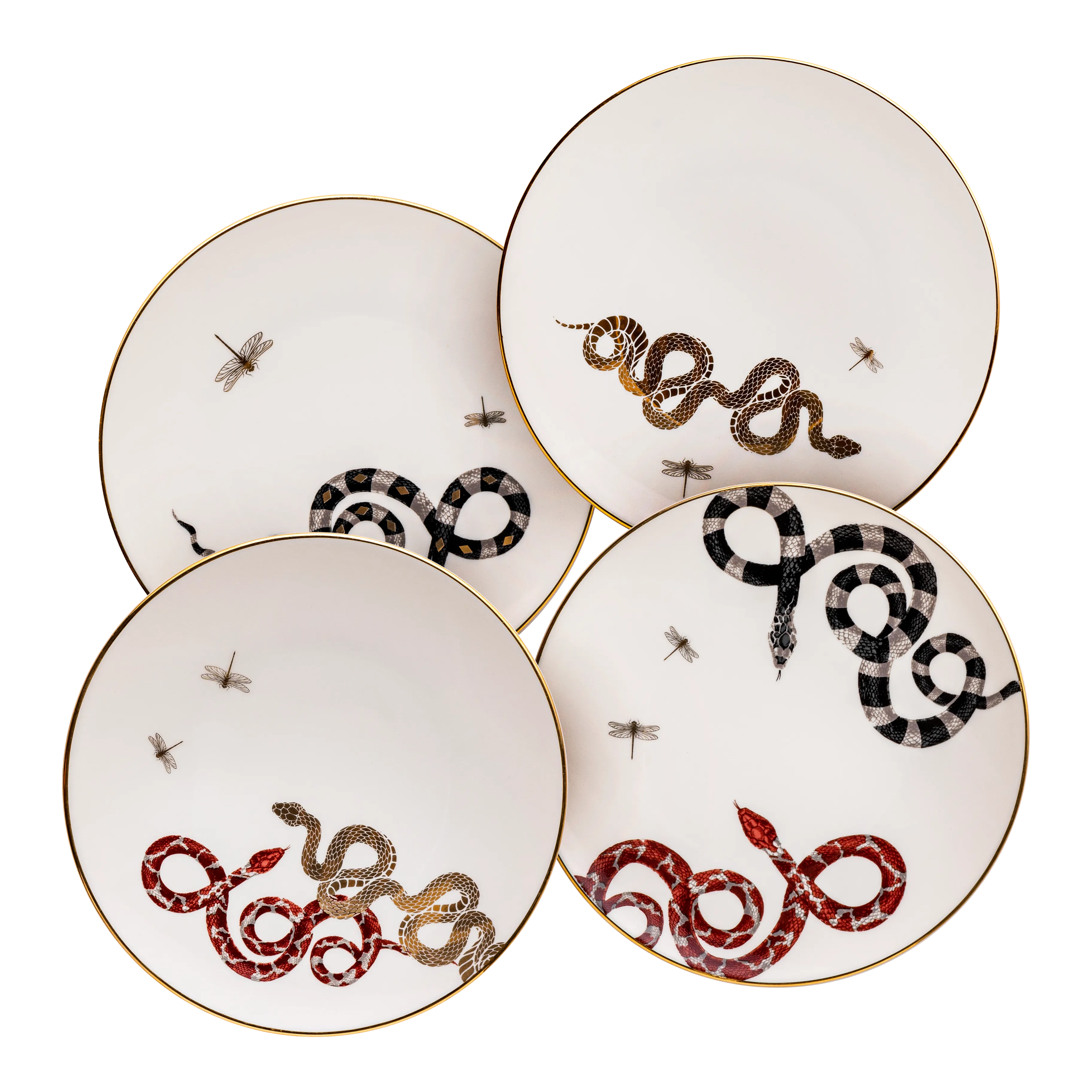 Serpentine - 4 Pieces - Fathy Mahmoud Porcelain 