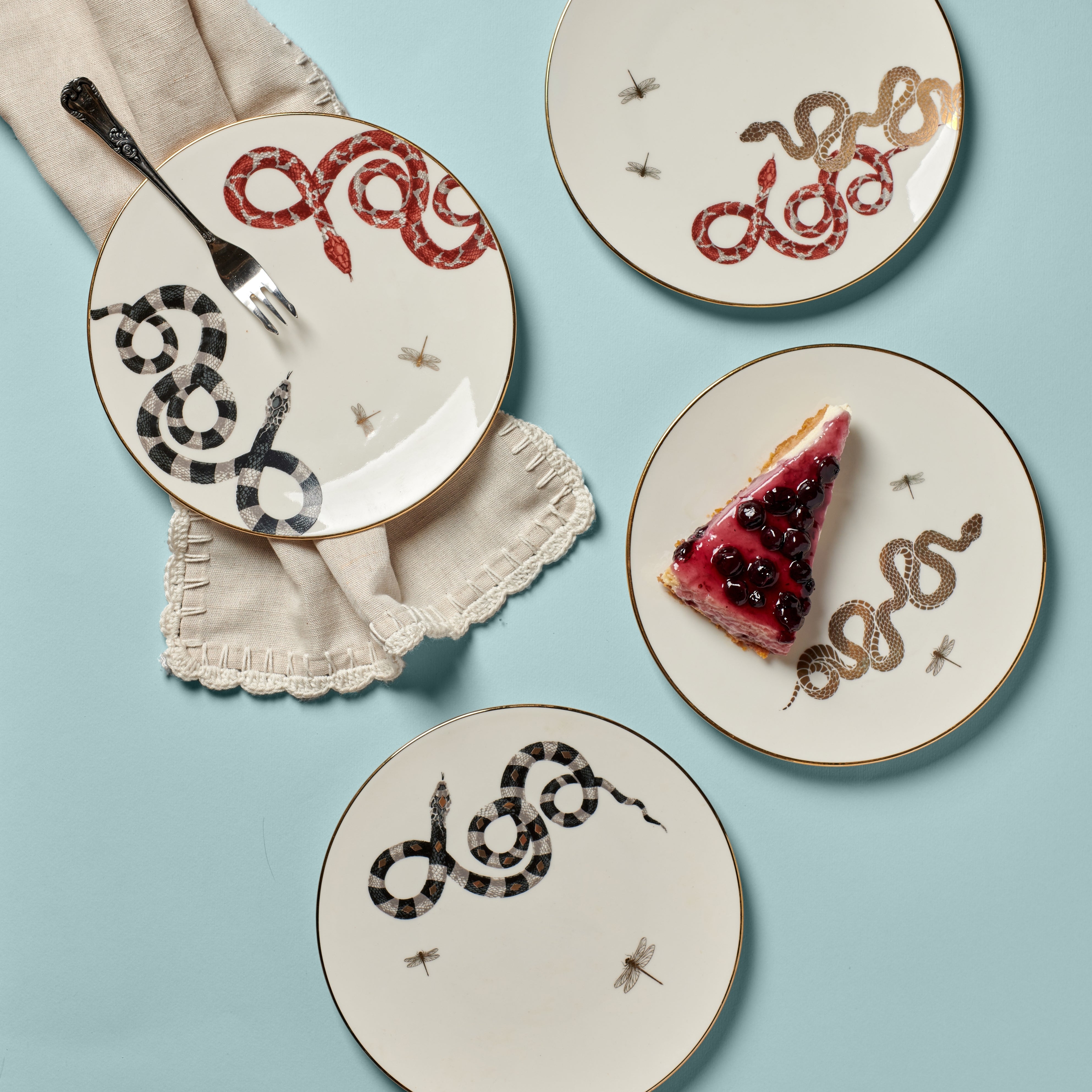 Serpentine - 4 Pieces - Fathy Mahmoud Porcelain 