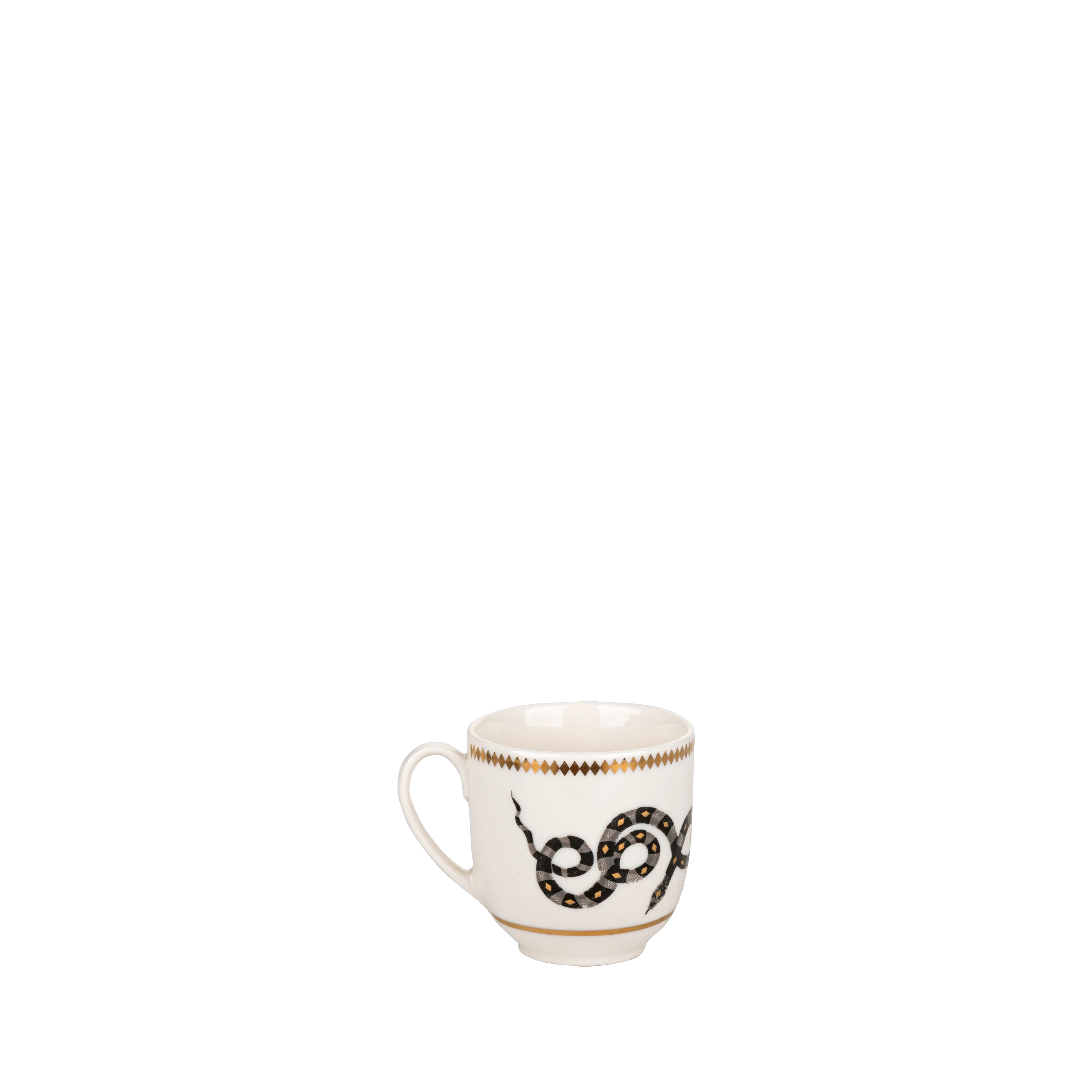 Serpentine coffee set - 4 pieces - Fathy Mahmoud Porcelain 