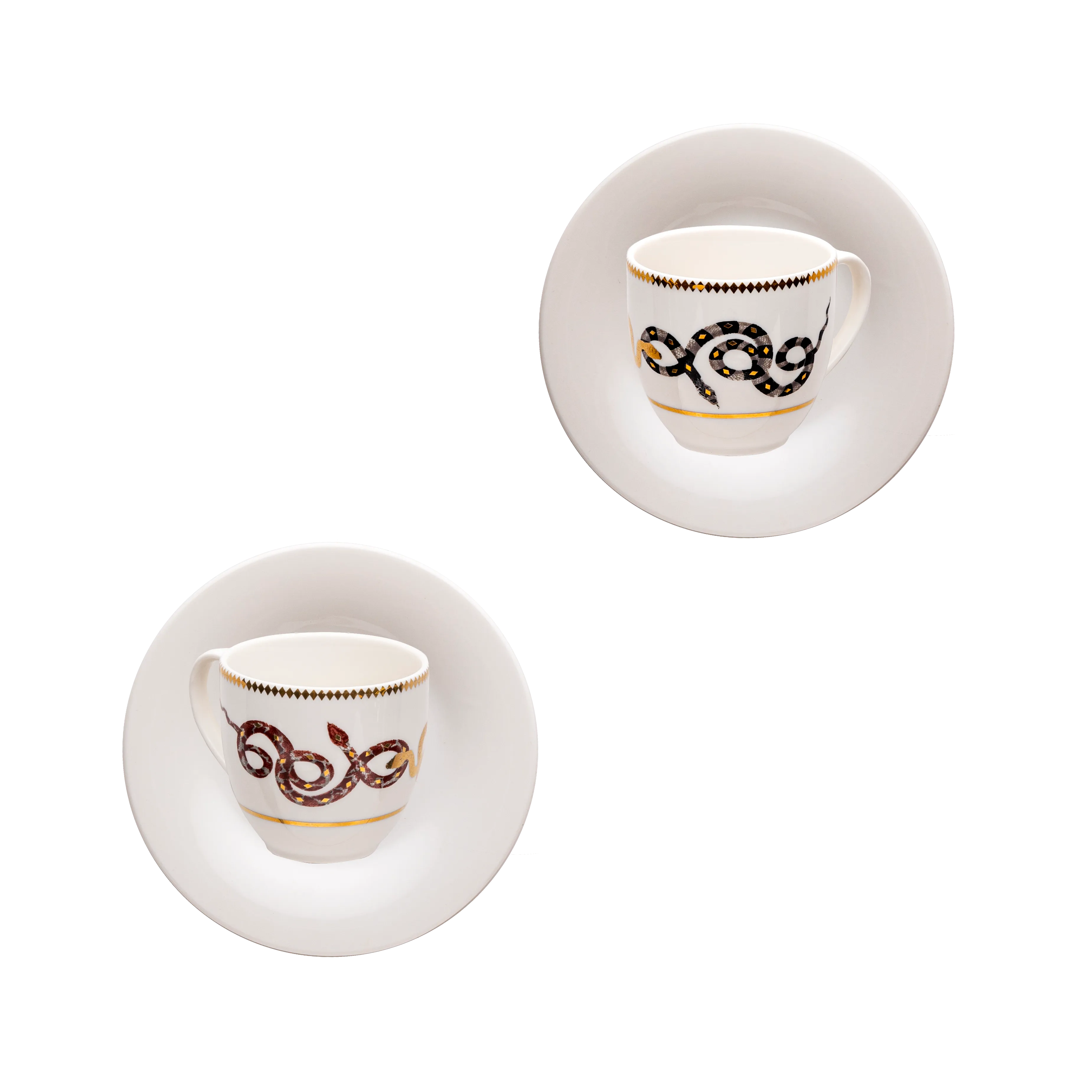 Serpentine tea set - 4 pieces - Fathy Mahmoud Porcelain 