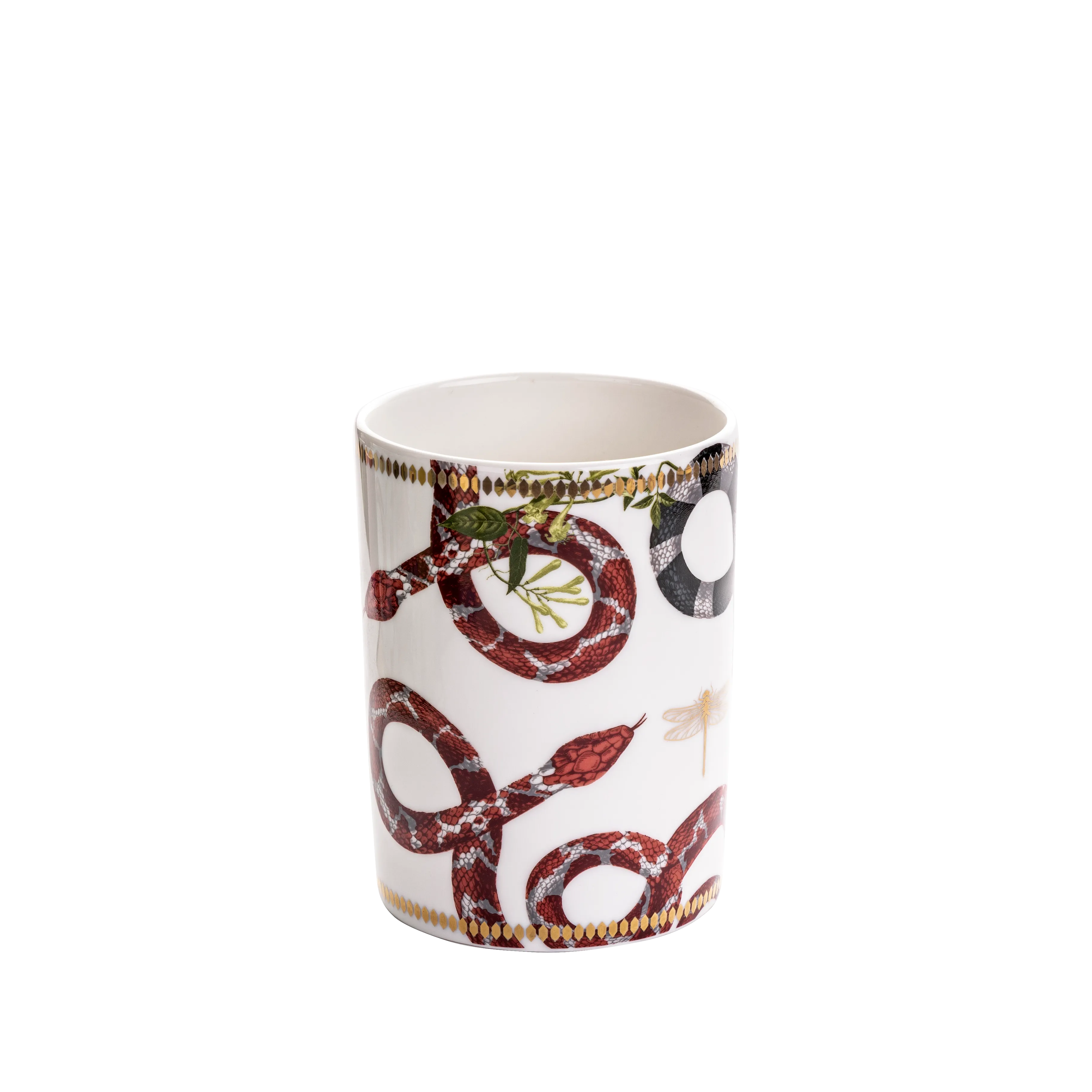 Serpentine White Cannister - Fathy Mahmoud Porcelain 