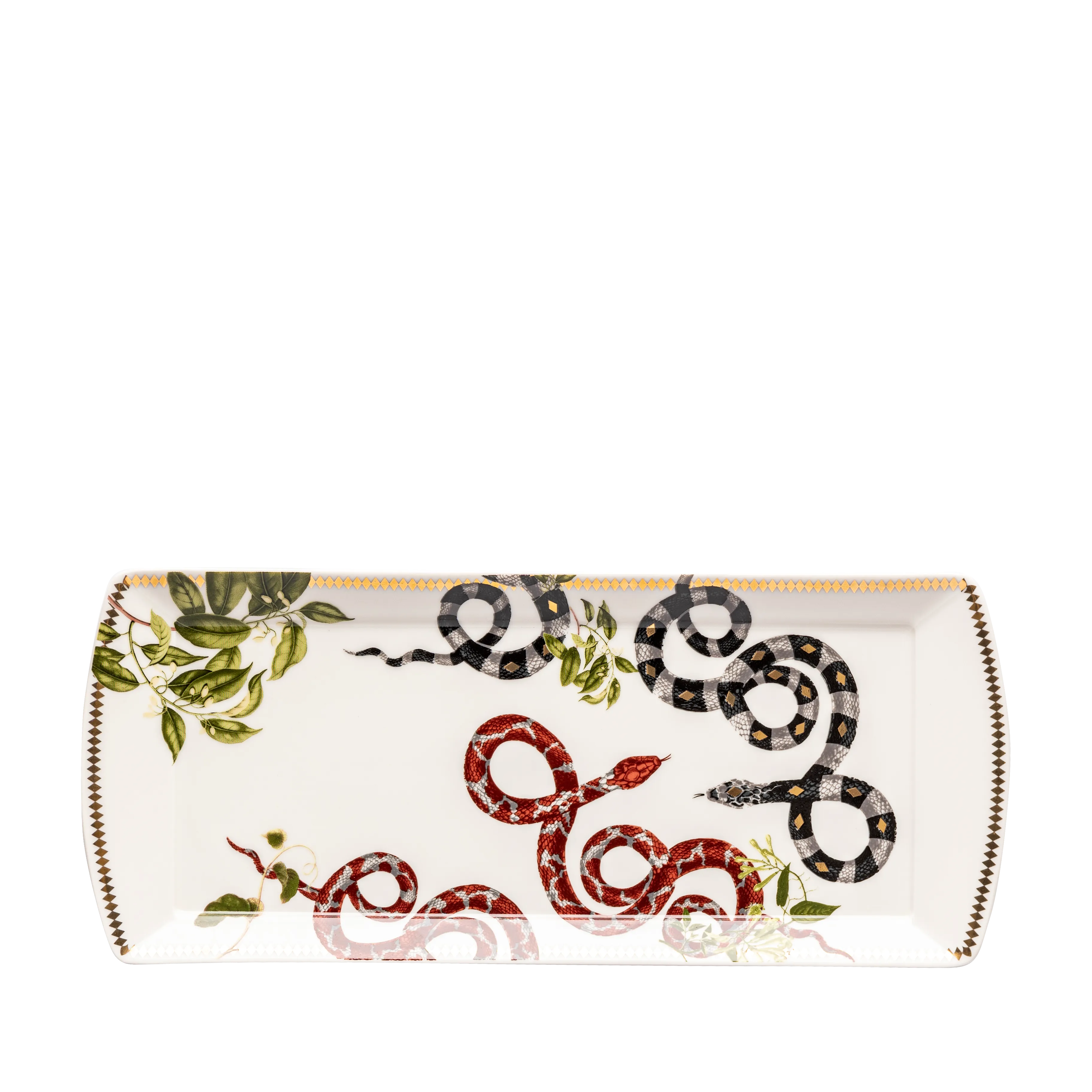 Serpentine trays yellow & beige - 2 pieces