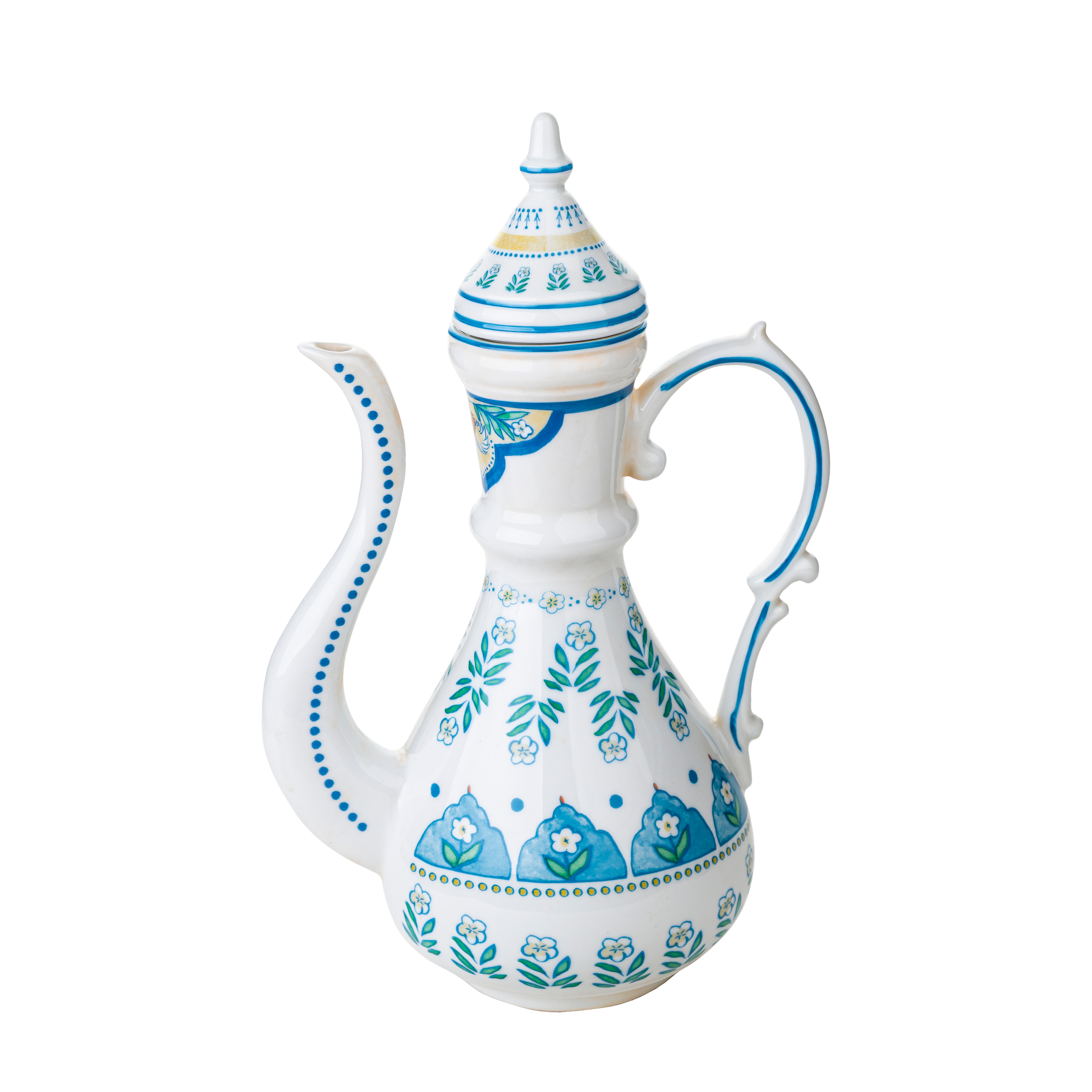 Shahrazad coffee set - 14 pieces - Fathy Mahmoud Porcelain 