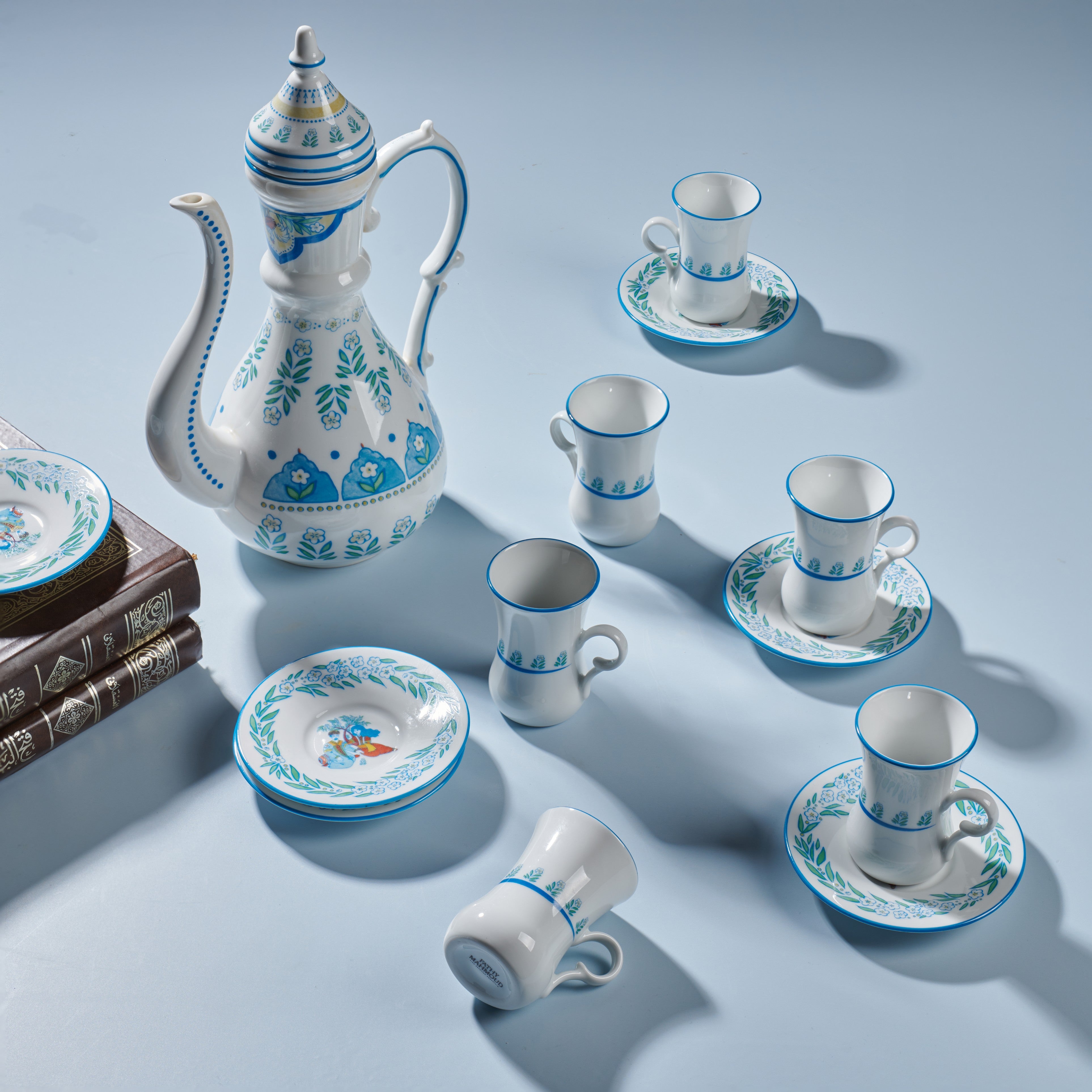 Shahrazad coffee set - 14 pieces - Fathy Mahmoud Porcelain 