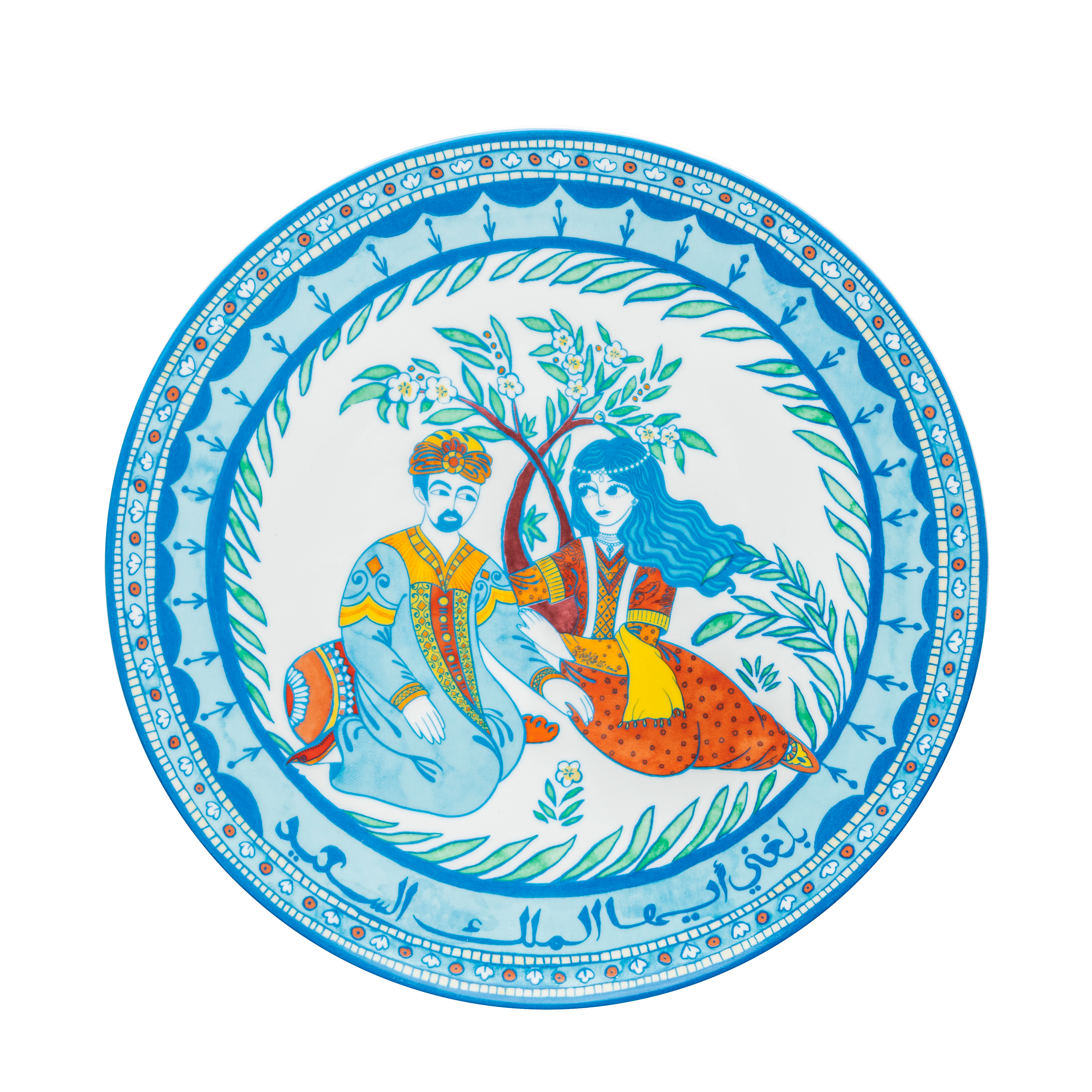 Shahrazad dessert set - 7 pieces - Fathy Mahmoud Porcelain 