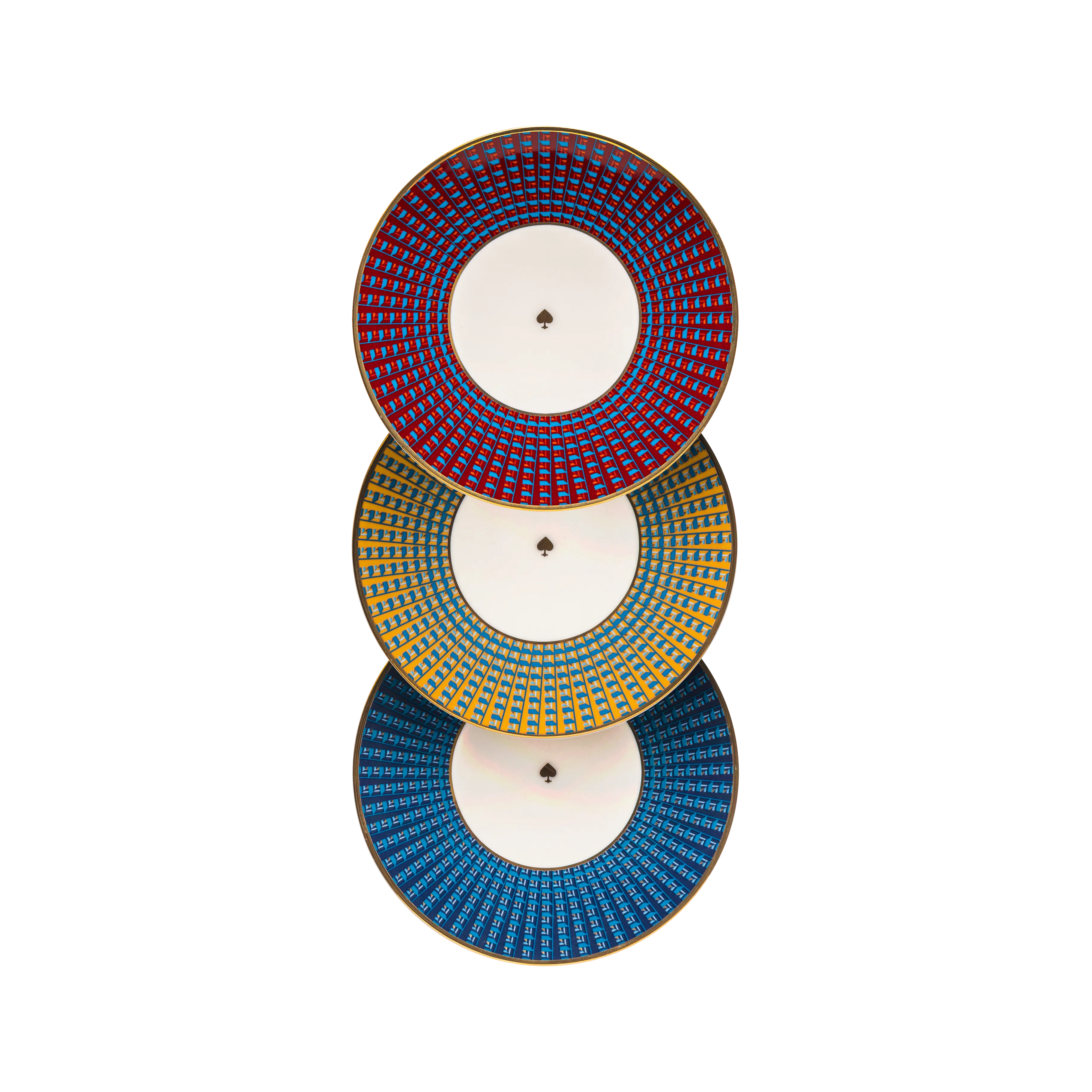 Spade dessert set - 6 pieces - Fathy Mahmoud Porcelain 