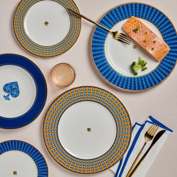 Spade blue - 18 pieces