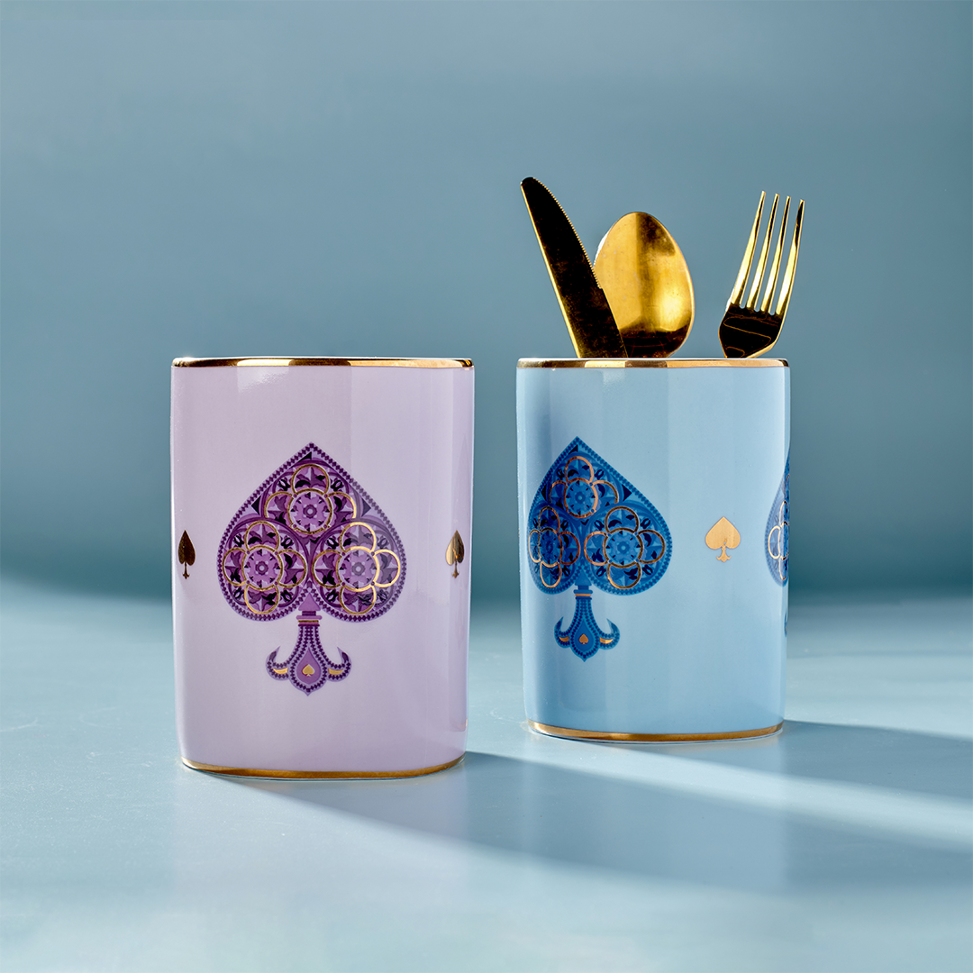 Spade cannisters - 2 pieces - Fathy Mahmoud Porcelain 