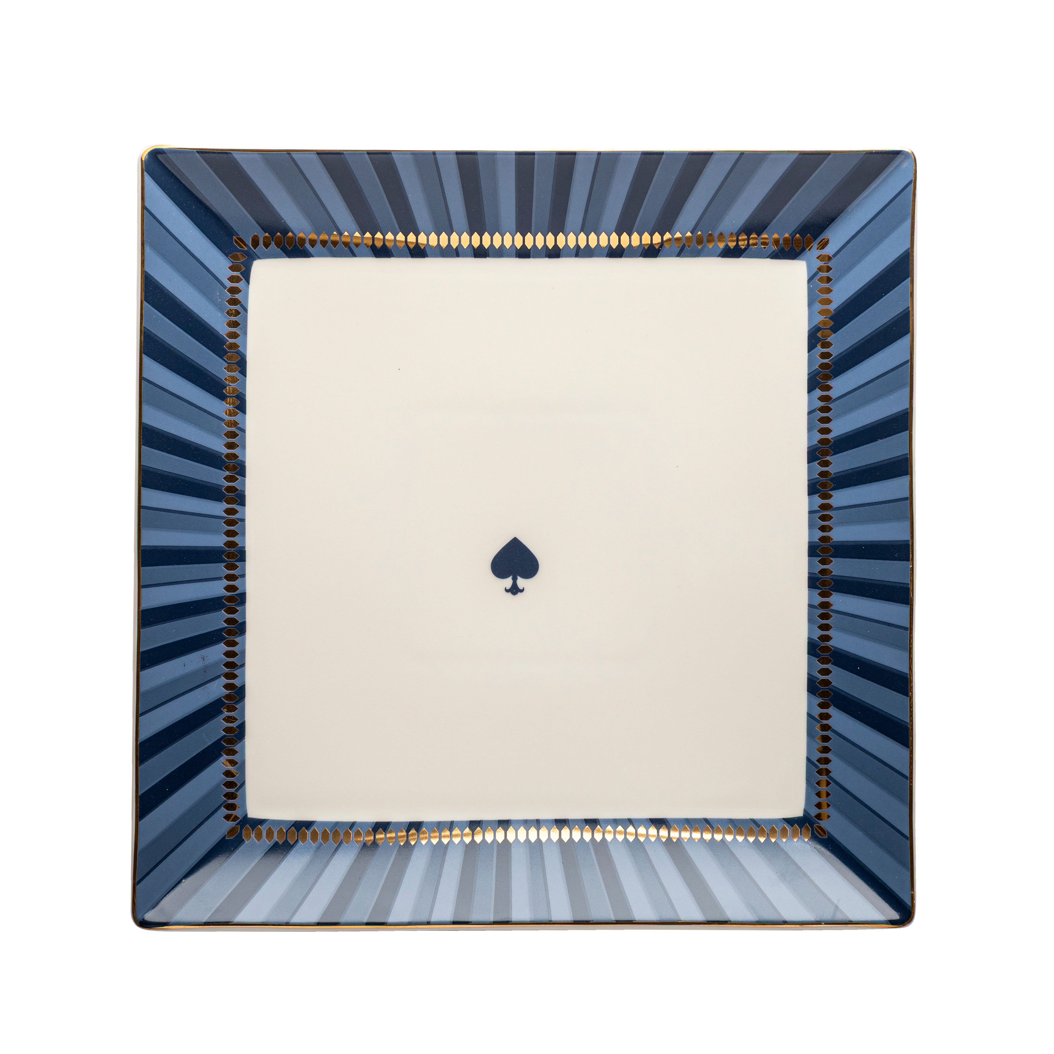 Spade trays blue - 3 pieces - Fathy Mahmoud Porcelain 