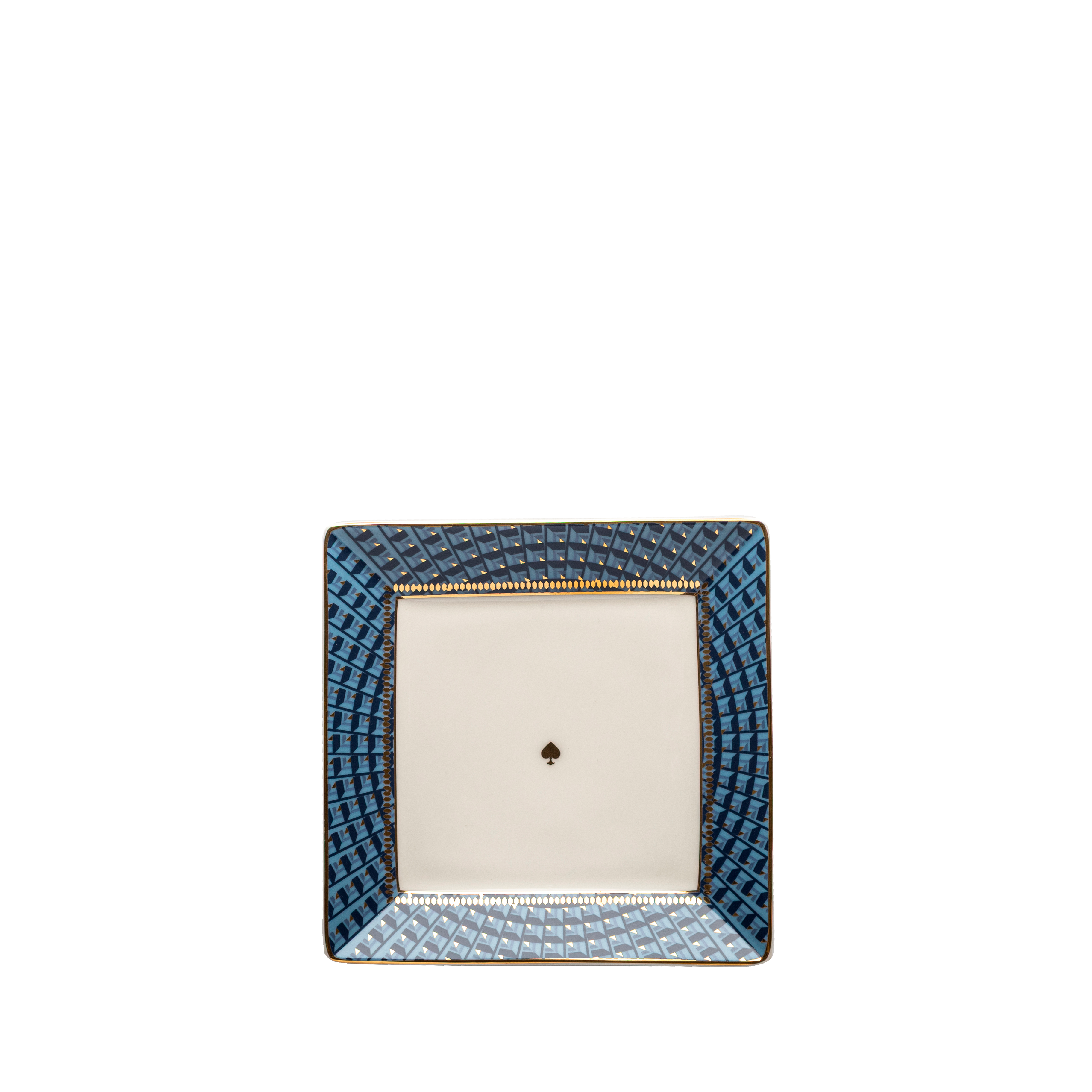 Spade trays blue - 3 pieces - Fathy Mahmoud Porcelain 