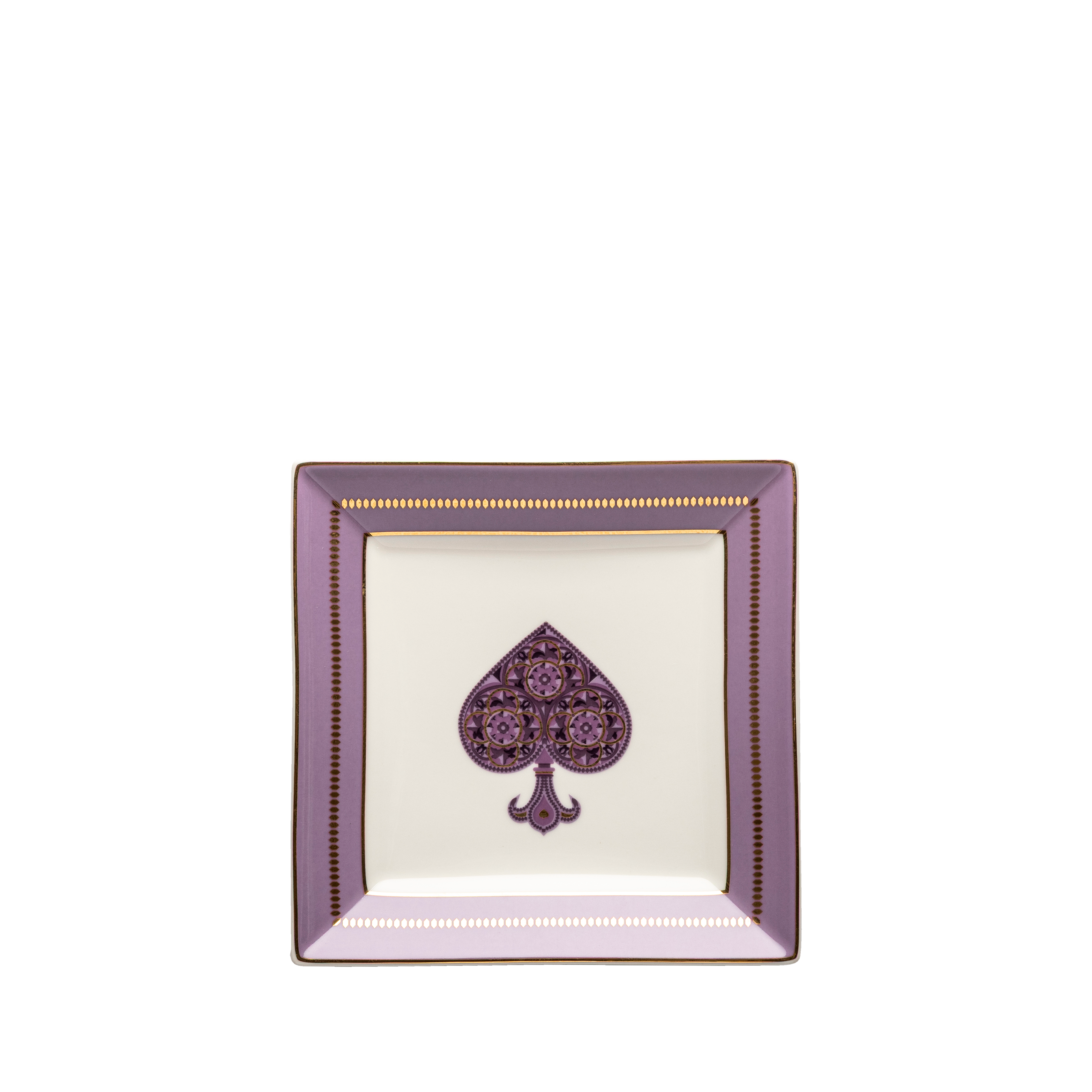 Spade trays purple - 3 pieces - Fathy Mahmoud Porcelain 