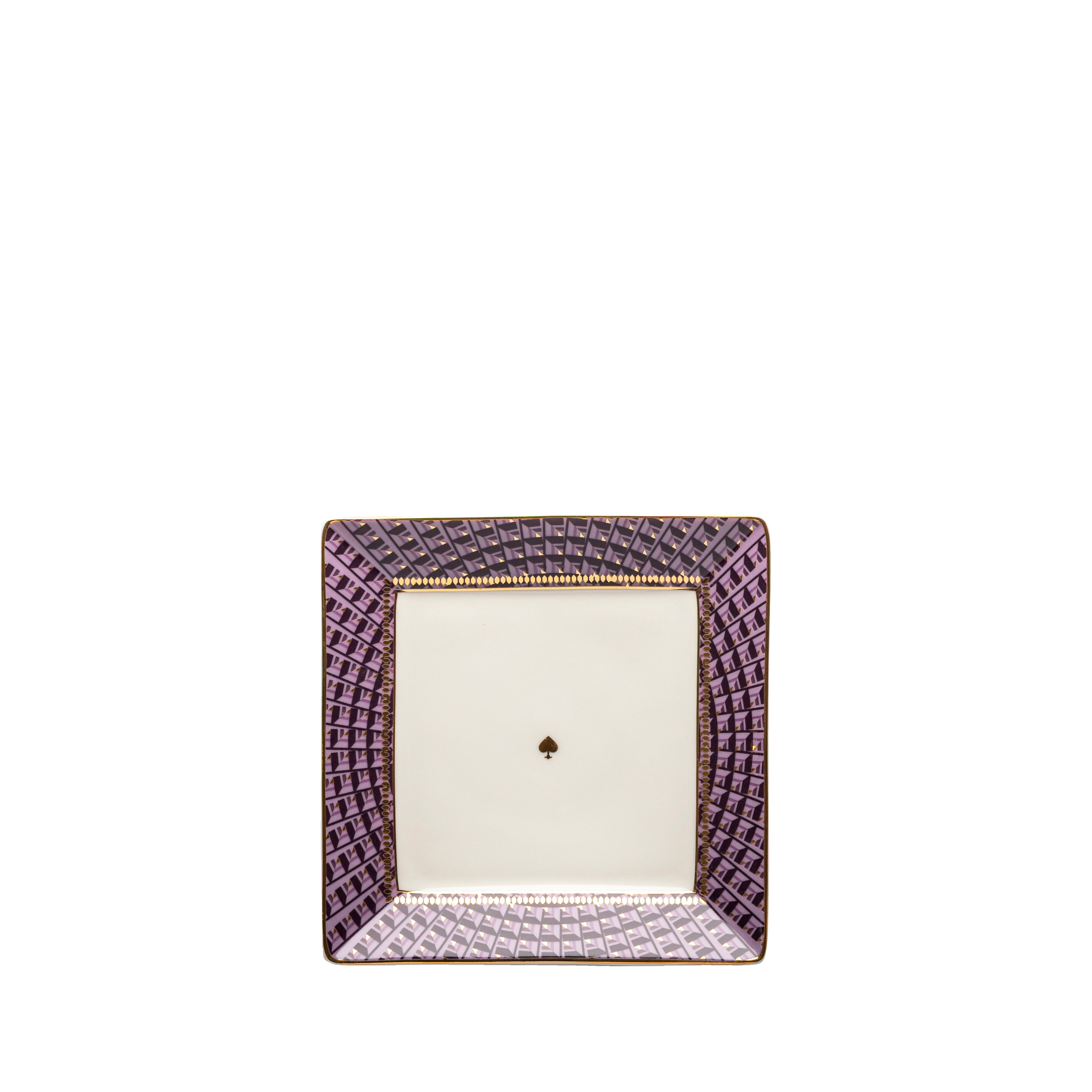 Spade trays purple - 3 pieces - Fathy Mahmoud Porcelain 