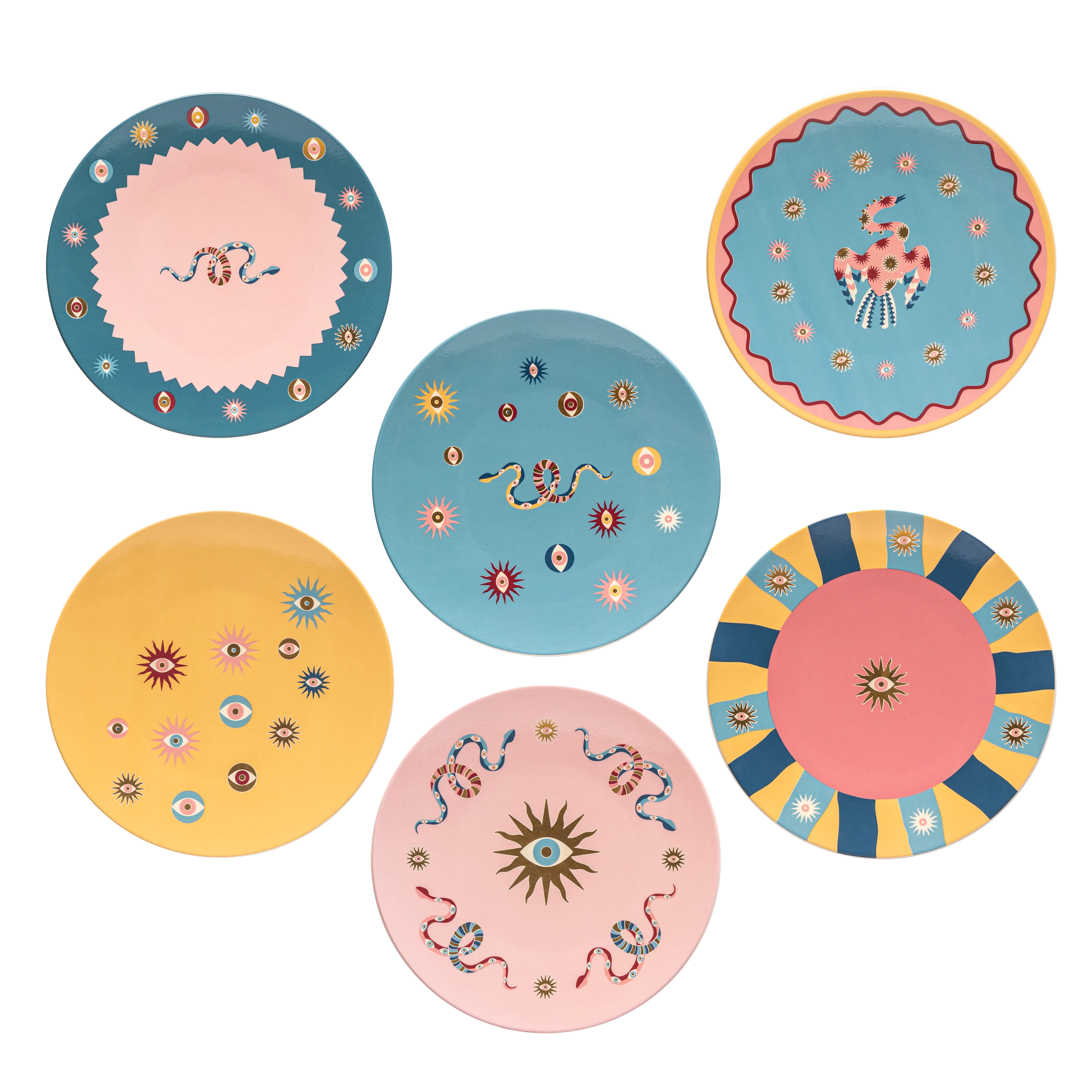 Summer Gaze - 6 Pieces - Fathy Mahmoud Porcelain 