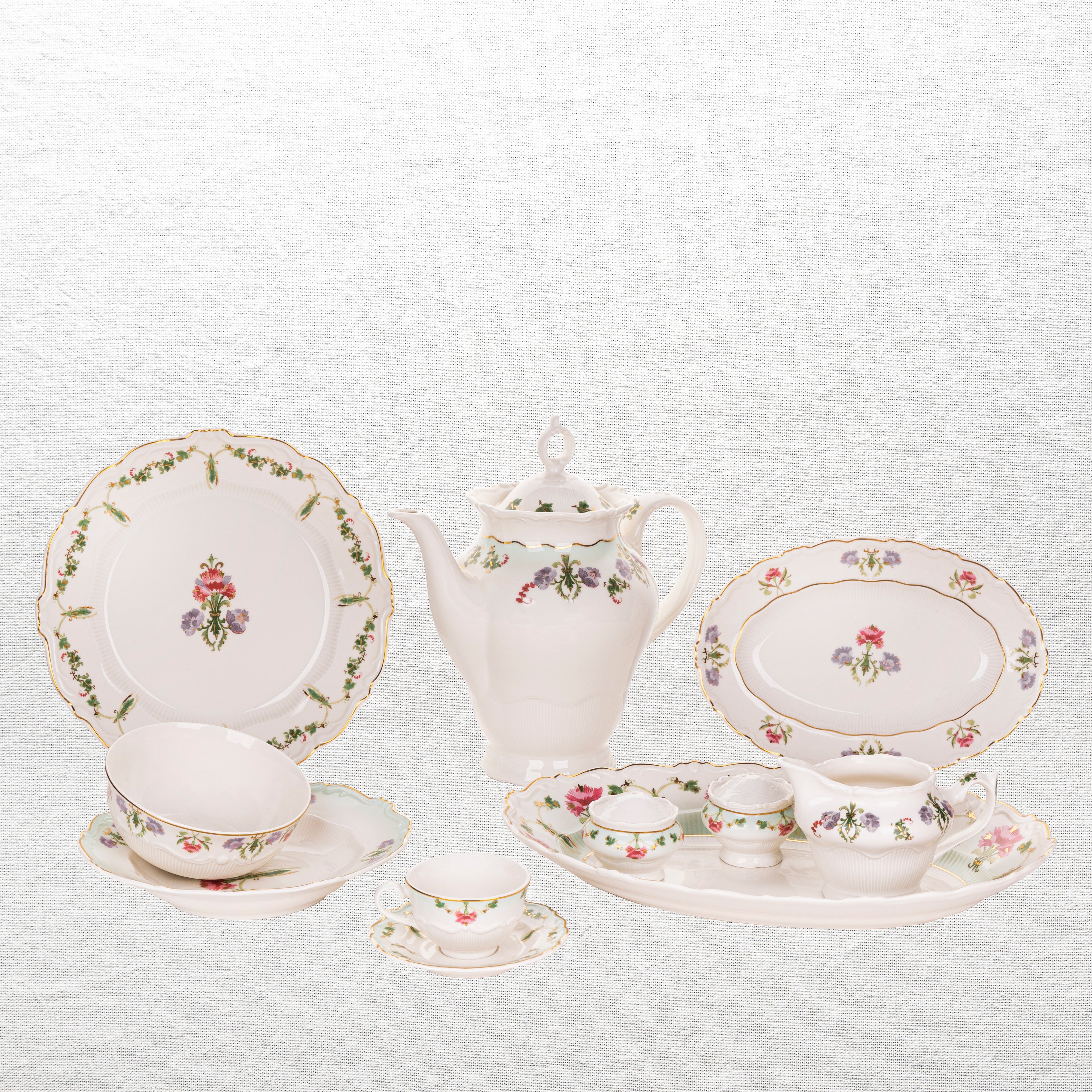 Val De Loire - 110 Pieces - Fathy Mahmoud Porcelain 