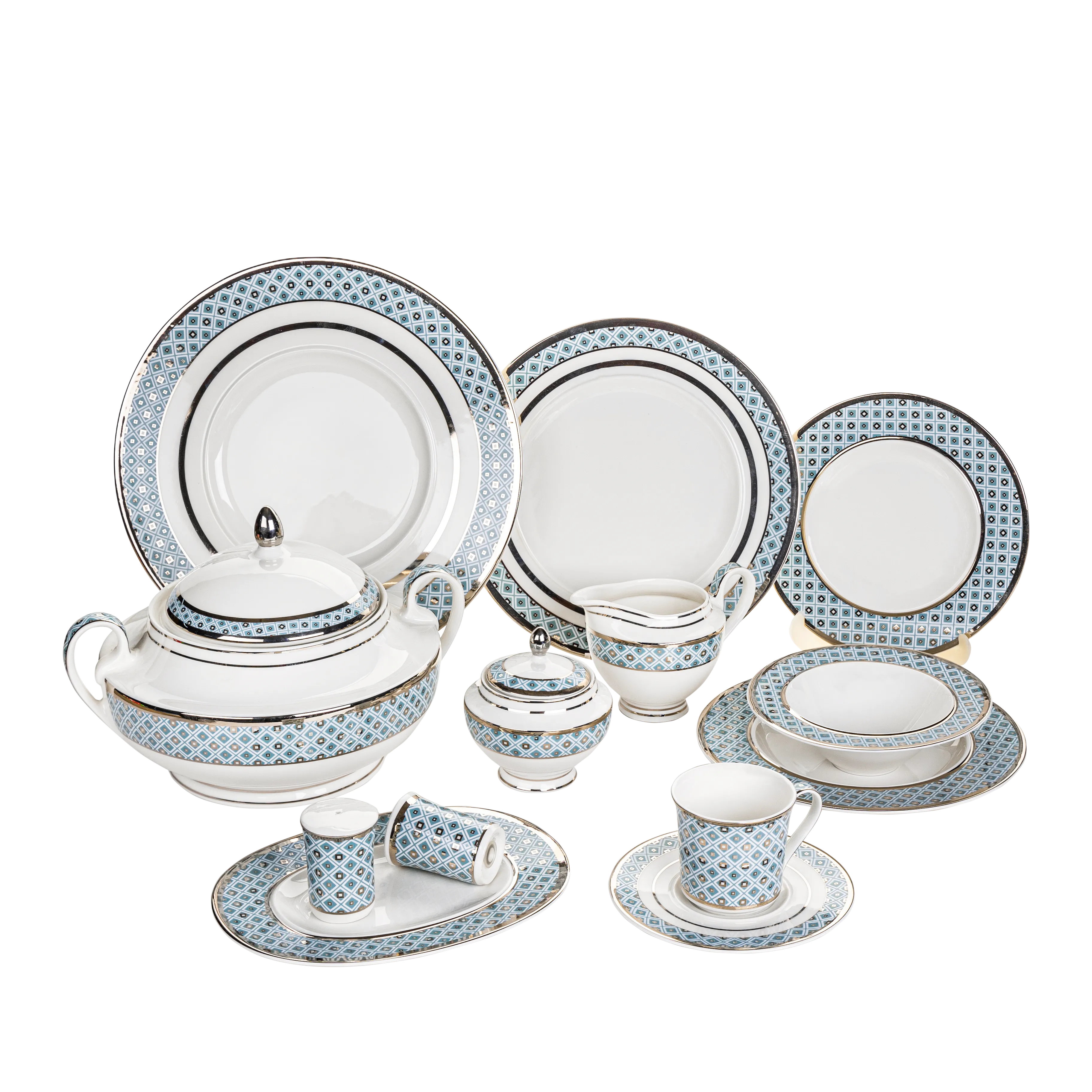 Zellij - 110 Pc - Fathy Mahmoud Porcelain 