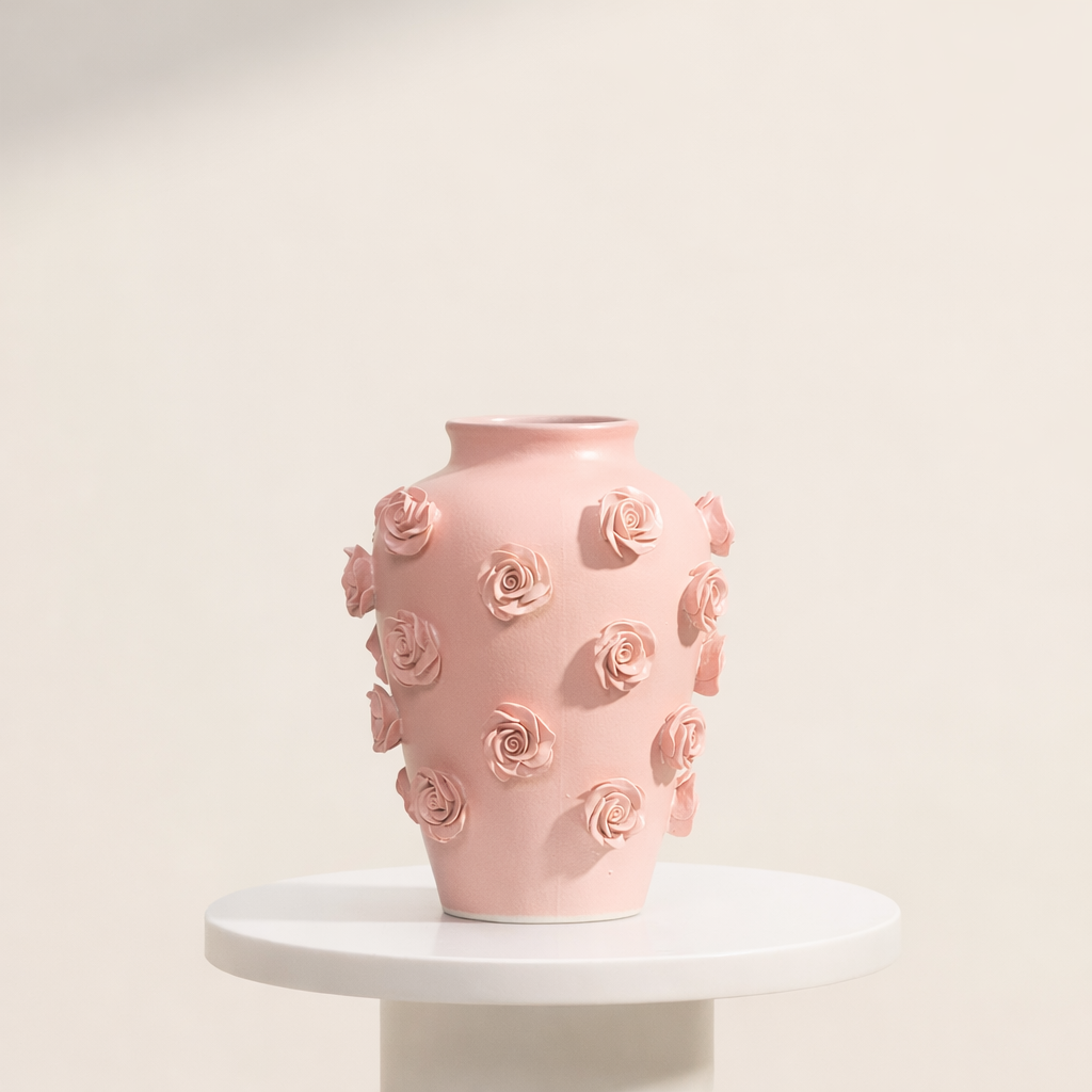 Rosette - vase - Fathy Mahmoud Porcelain 