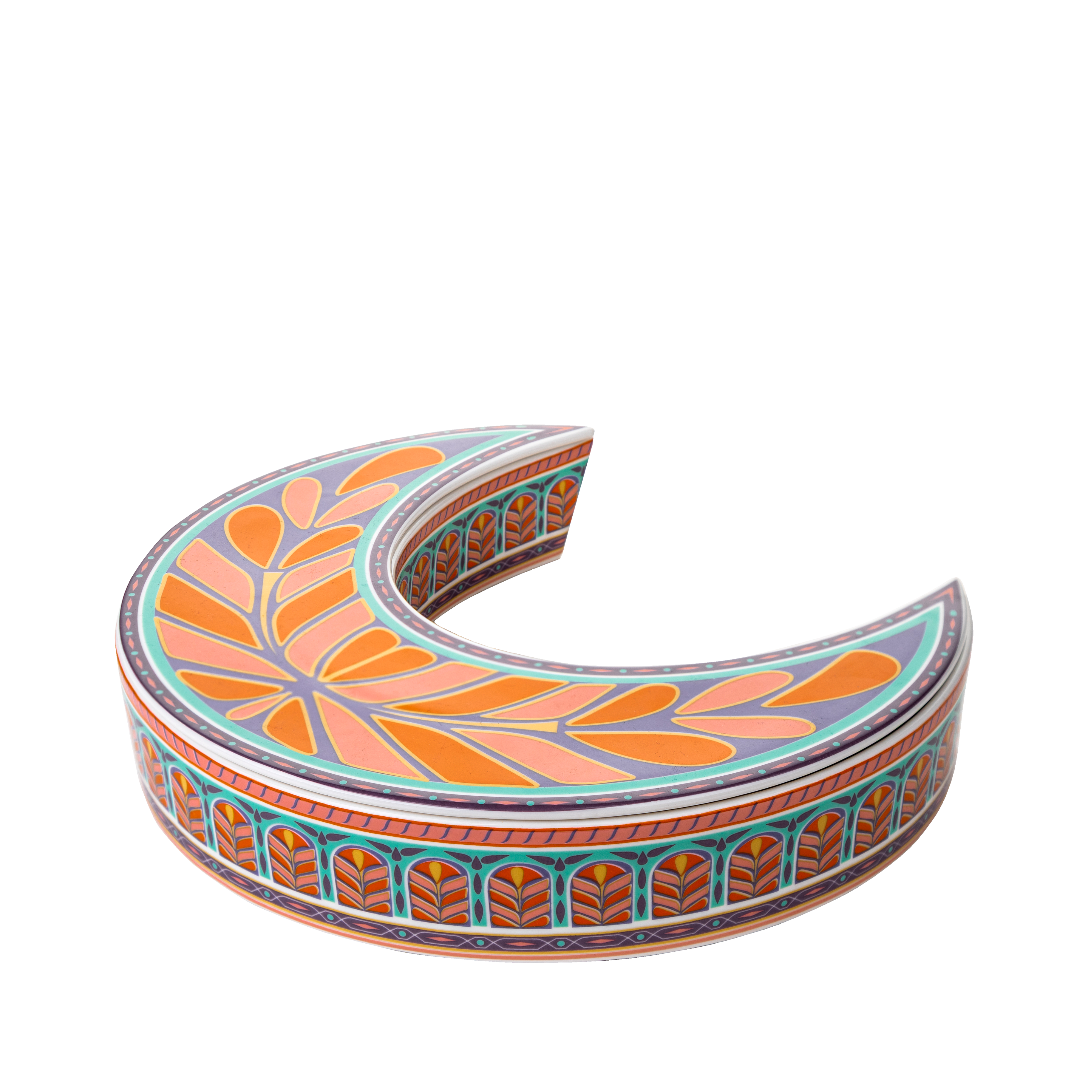 Khayameya crescent set - 2 pieces - Fathy Mahmoud Porcelain 